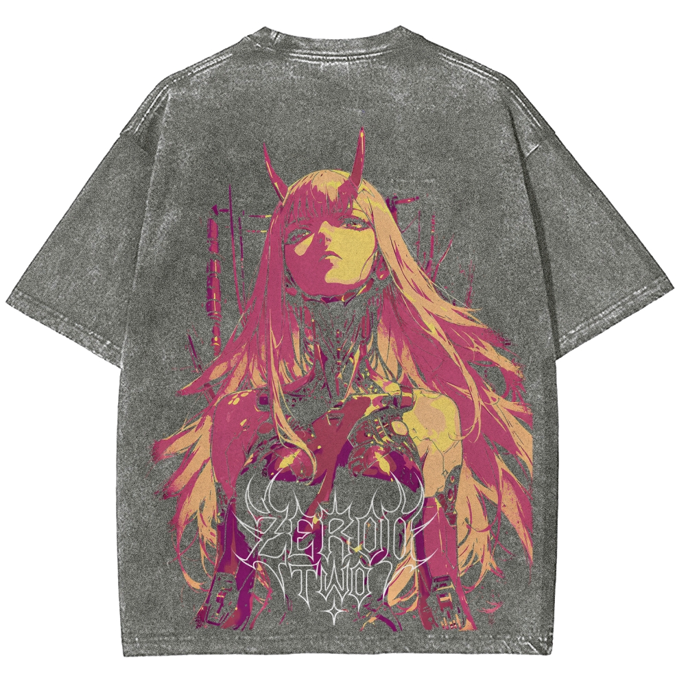 Darling in the Franxx Unisex Fit Washed T-Shirt 2606006019