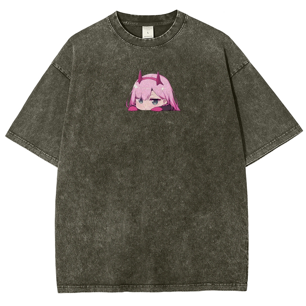 Darling in the Franxx Unisex Fit Washed T-Shirt 2606006019