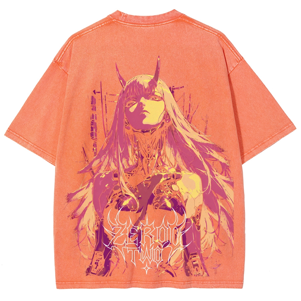 Darling in the Franxx Unisex Fit Washed T-Shirt 2606006019