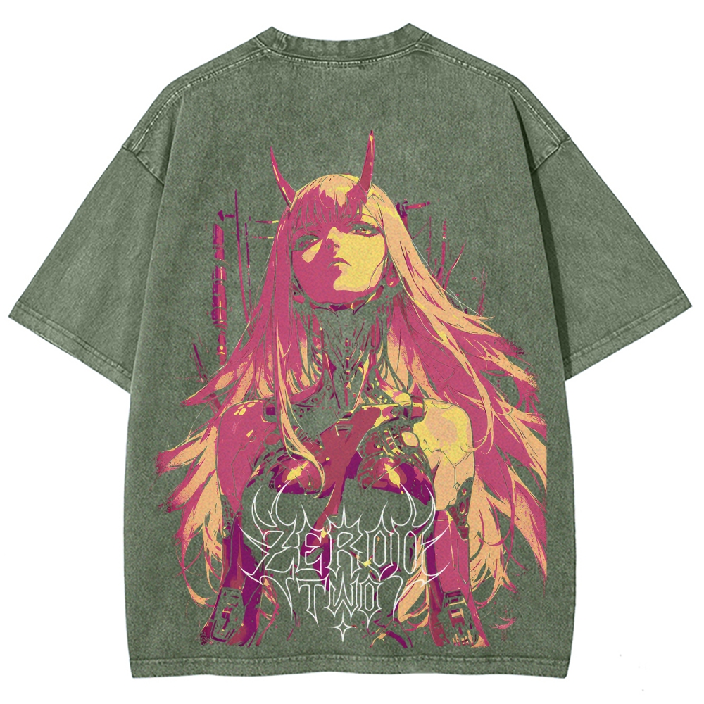 Darling in the Franxx Unisex Fit Washed T-Shirt 2606006019