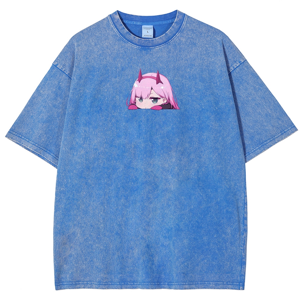 Darling in the Franxx Unisex Fit Washed T-Shirt 2606006019