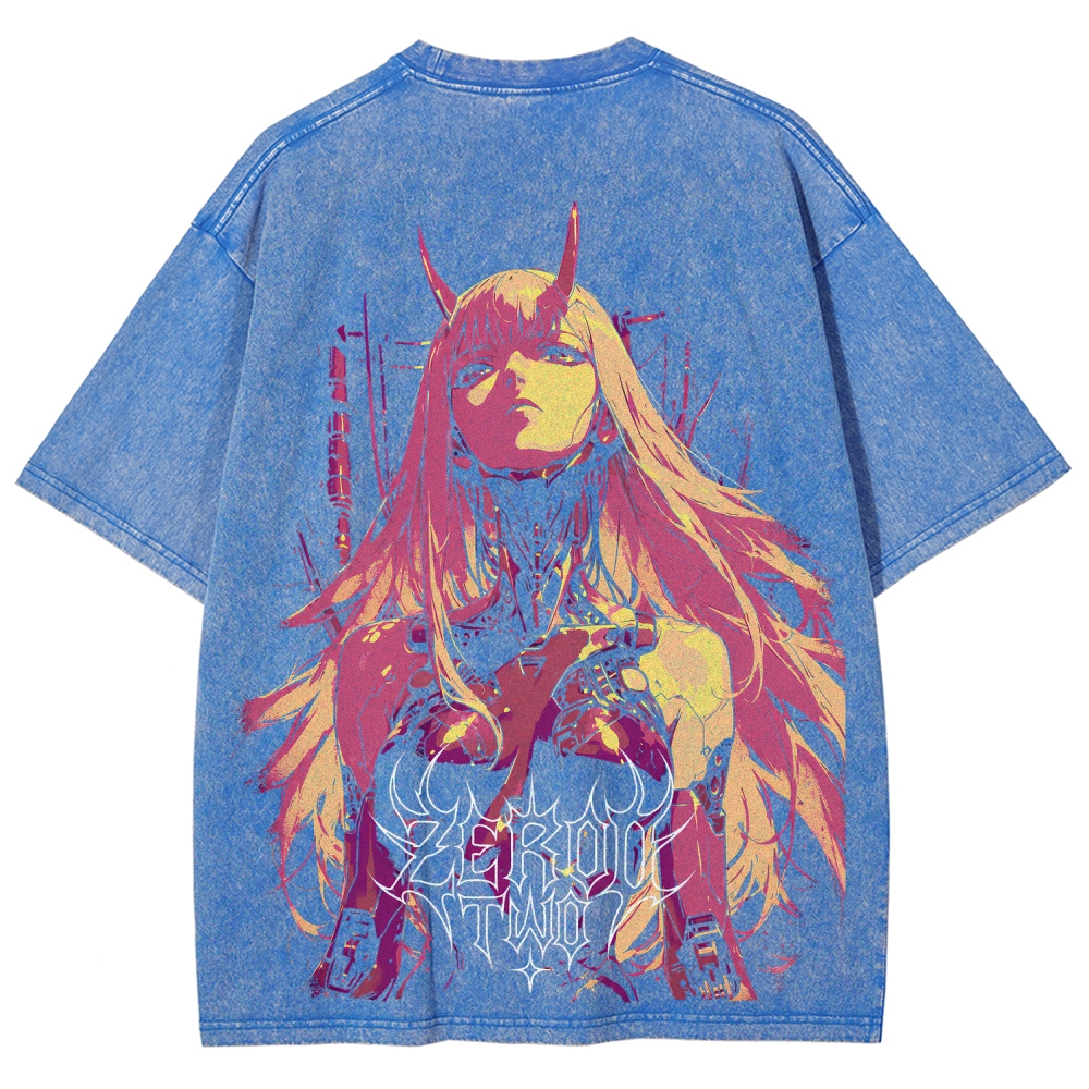 Darling in the Franxx Unisex Fit Washed T-Shirt 2606006019