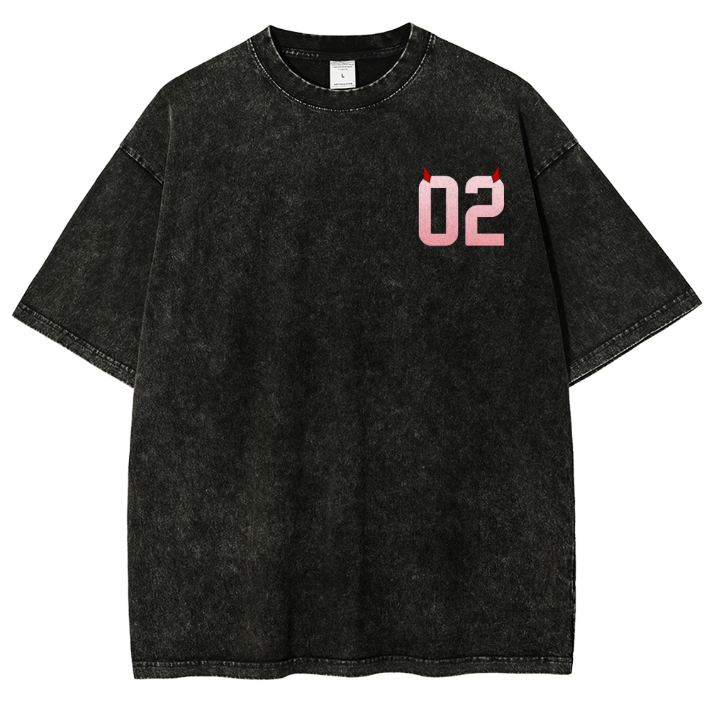 Darling in the Franxx Unisex Fit Washed T-Shirt 2606006033