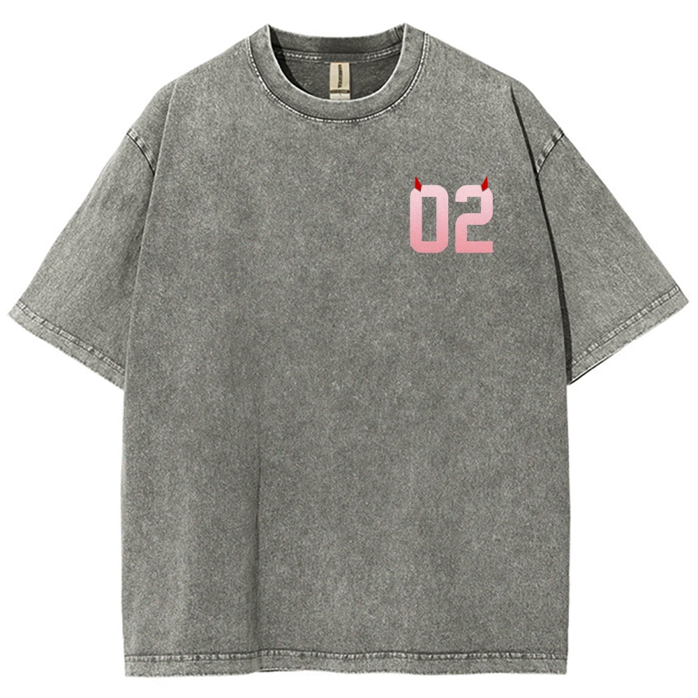Darling in the Franxx Unisex Fit Washed T-Shirt 2606006033