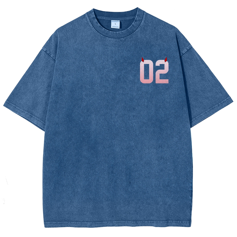 Darling in the Franxx Unisex Fit Washed T-Shirt 2606006033