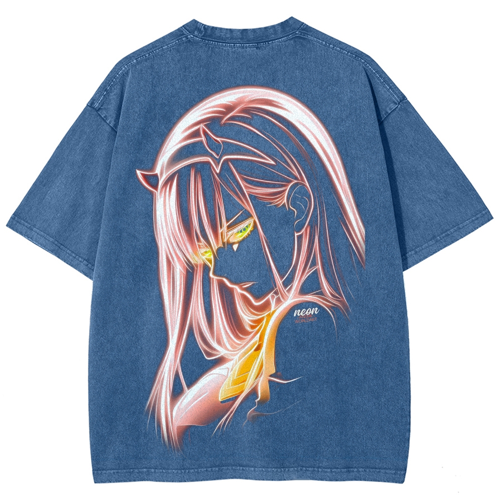 Darling in the Franxx Unisex Fit Washed T-Shirt 2606006033