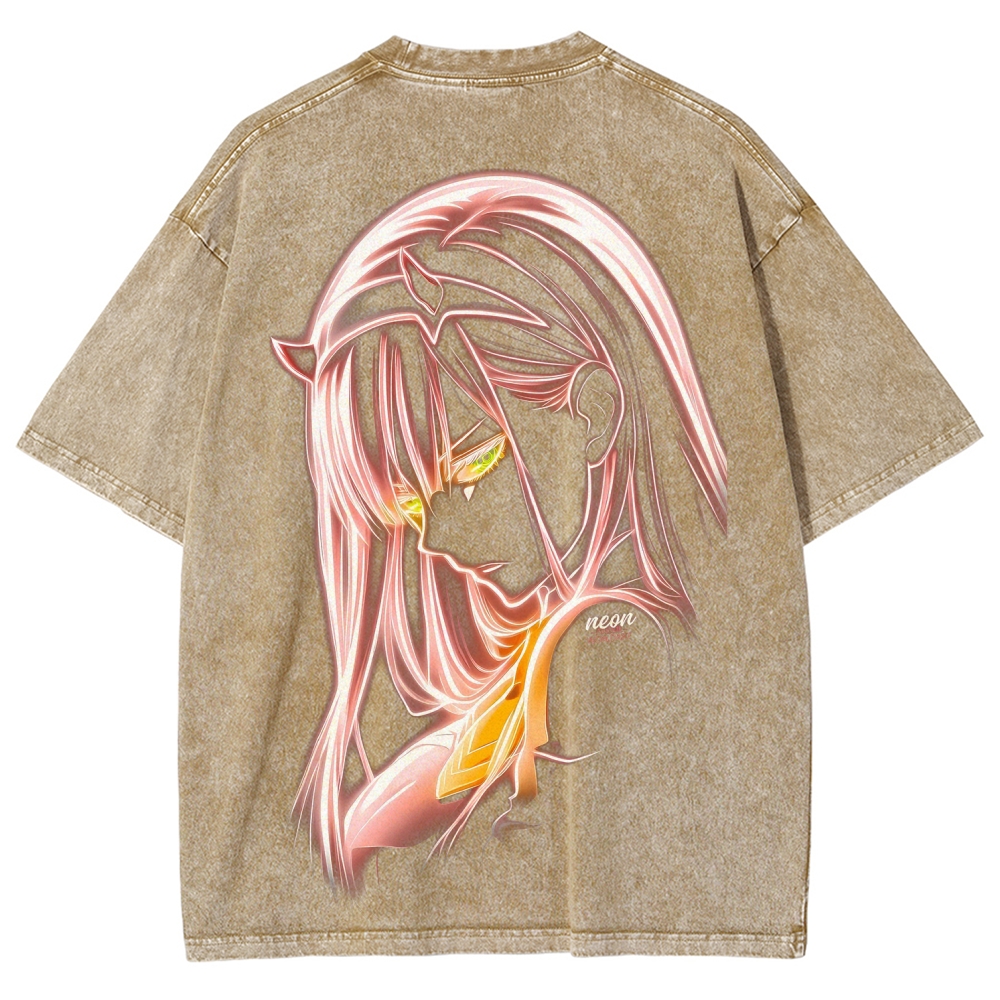Darling in the Franxx Unisex Fit Washed T-Shirt 2606006033