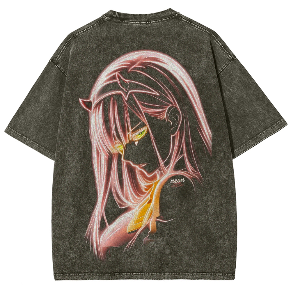 Darling in the Franxx Unisex Fit Washed T-Shirt 2606006033