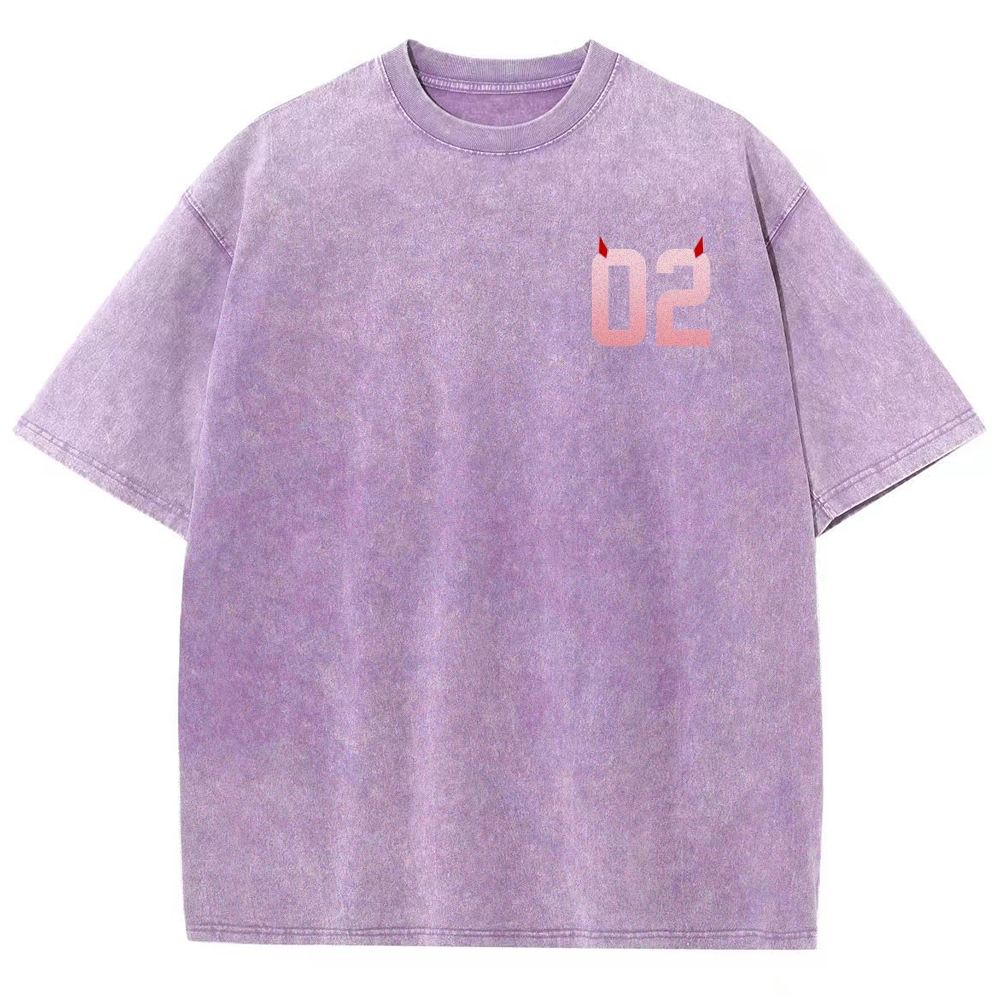 Darling in the Franxx Unisex Fit Washed T-Shirt 2606006033