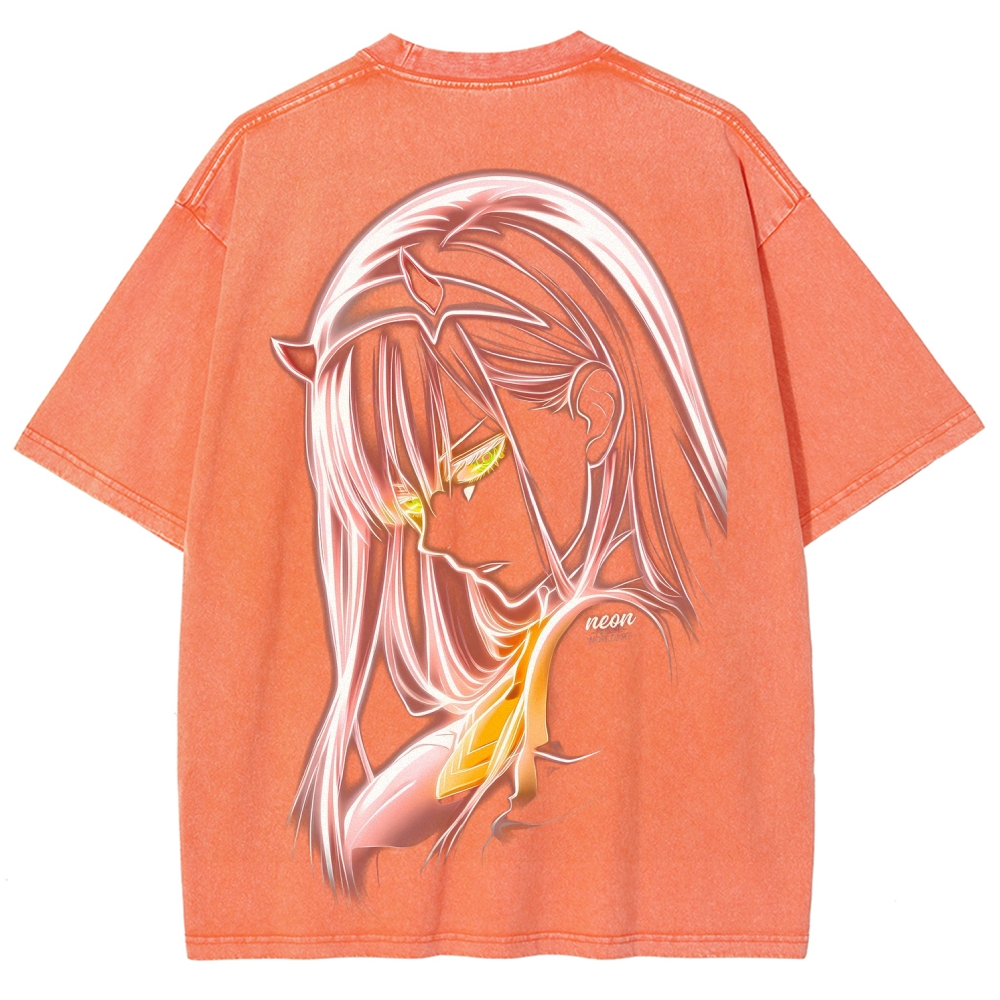 Darling in the Franxx Unisex Fit Washed T-Shirt 2606006033