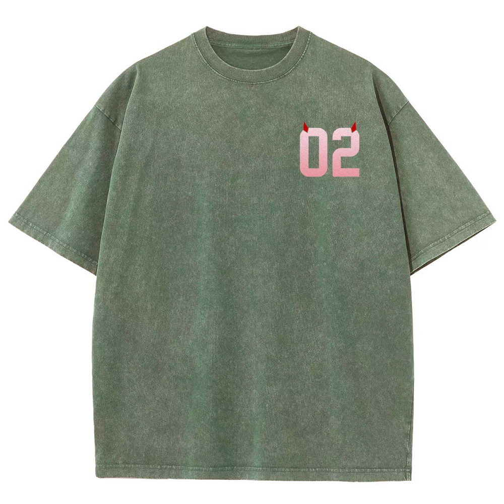 Darling in the Franxx Unisex Fit Washed T-Shirt 2606006033