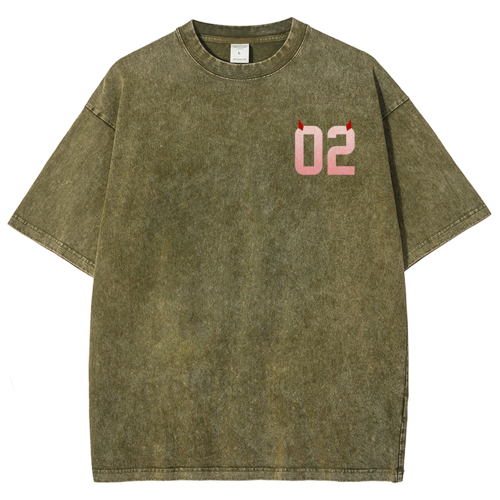 Darling in the Franxx Unisex Fit Washed T-Shirt 2606006033