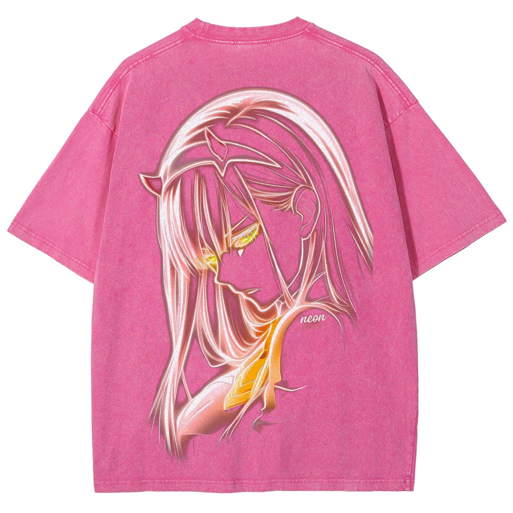Darling in the Franxx Unisex Fit Washed T-Shirt 2606006033