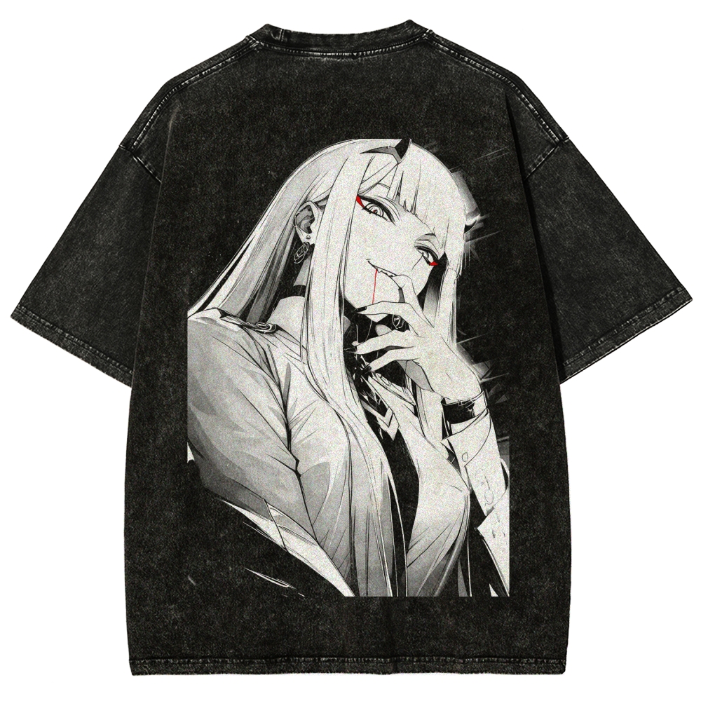 Darling in the Franxx Unisex Fit Washed T-Shirt 2606006039