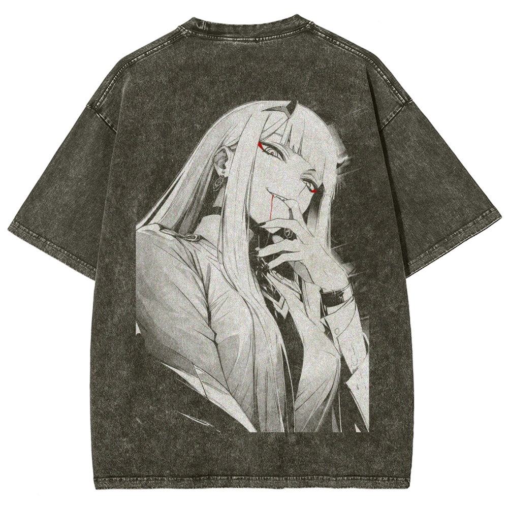 Darling in the Franxx Unisex Fit Washed T-Shirt 2606006039