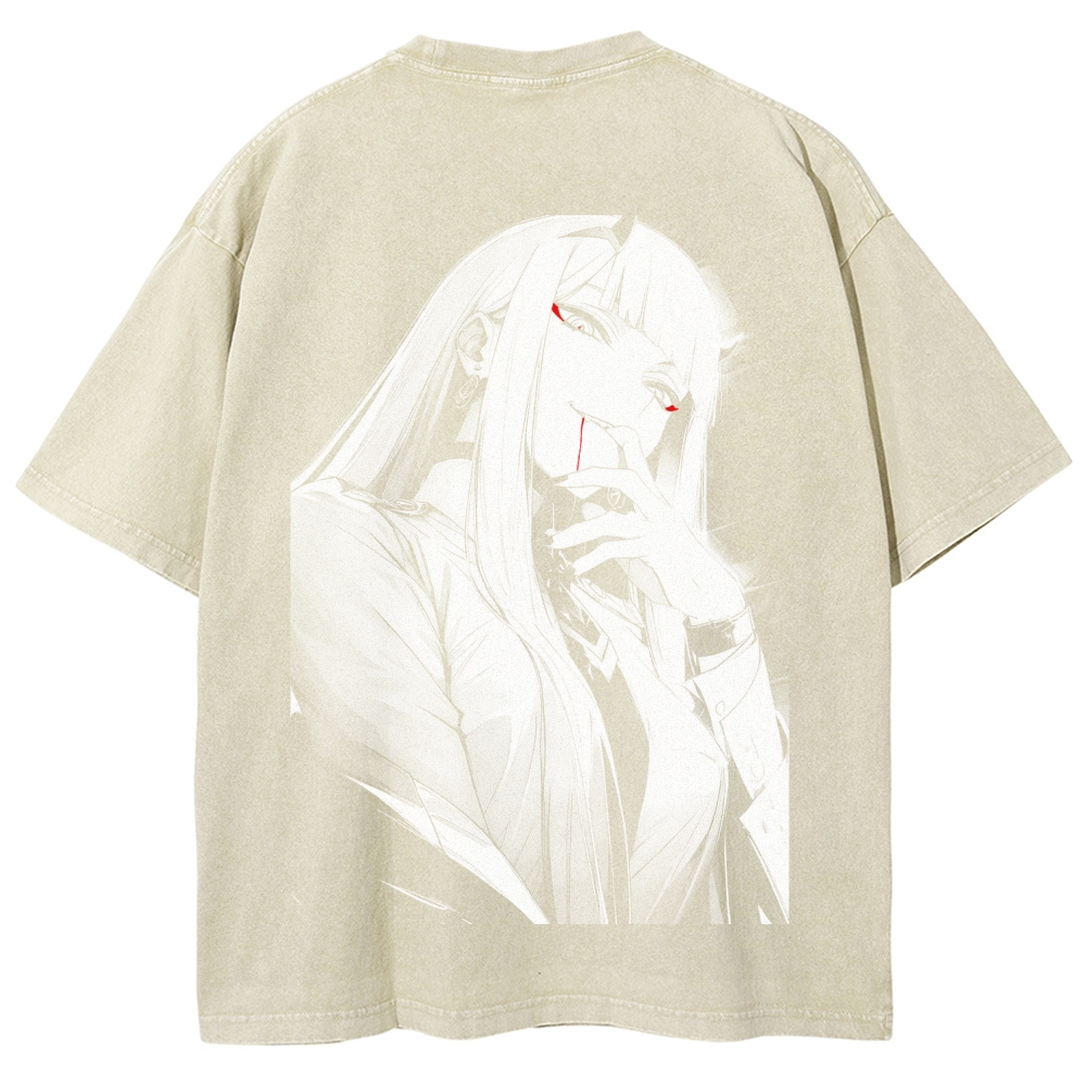 Darling in the Franxx Unisex Fit Washed T-Shirt 2606006039