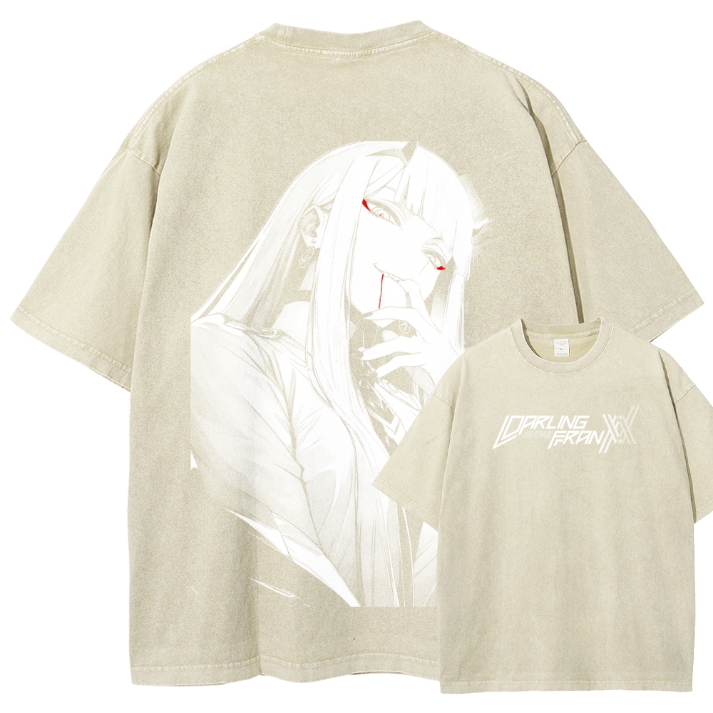 Darling in the Franxx Unisex Fit Washed T-Shirt 2606006039