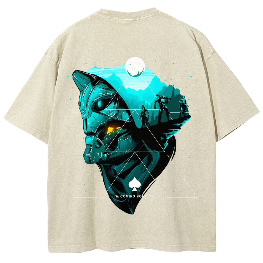 Destiny Unisex Fit Washed T-Shirt 2606006936