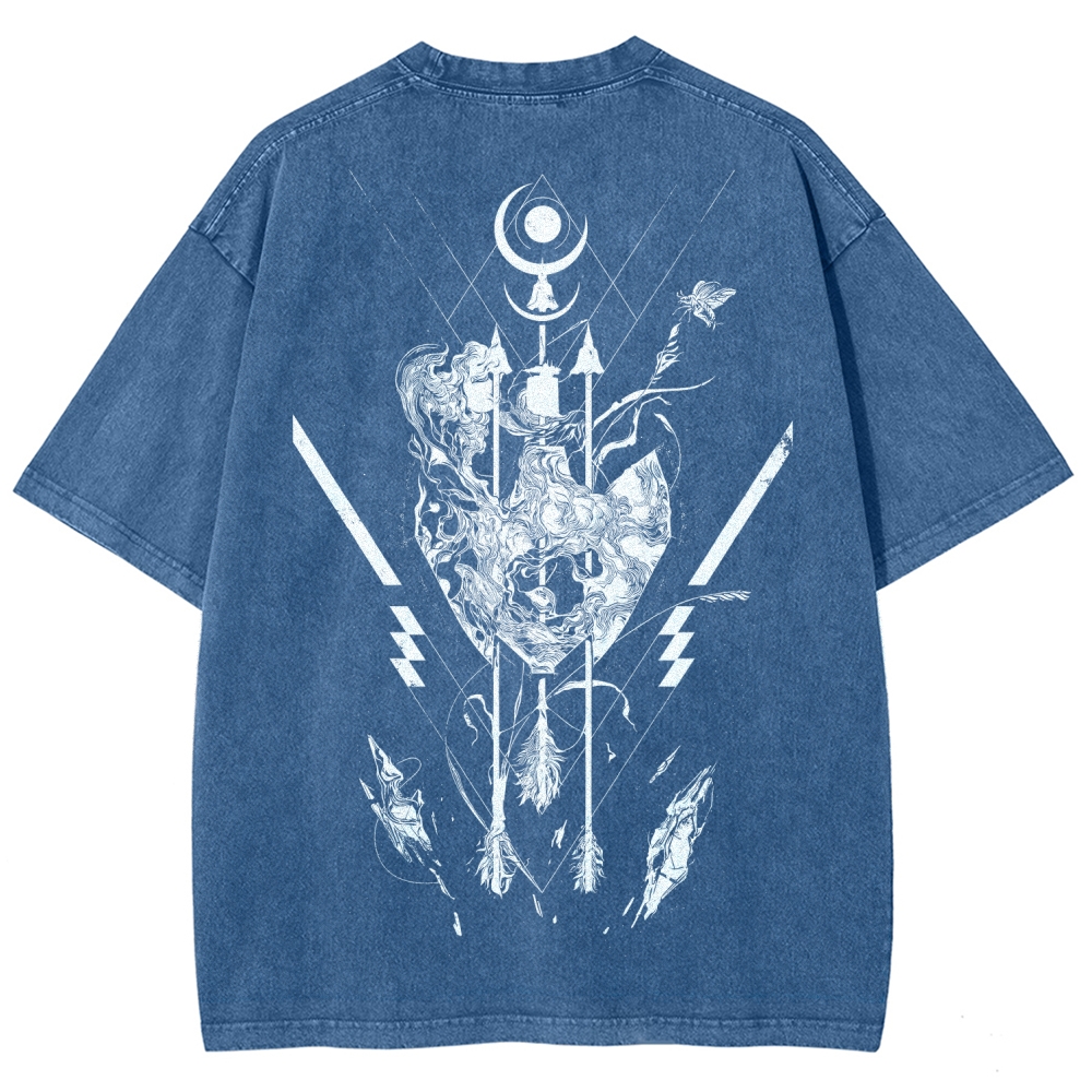 Unisex Fit Washed T-Shirt 2606007042