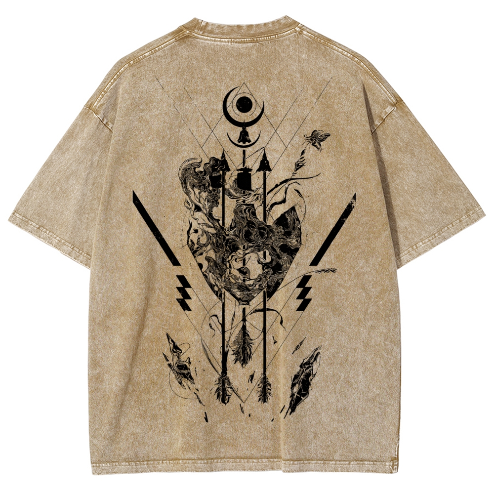 Unisex Fit Washed T-Shirt 2606007042