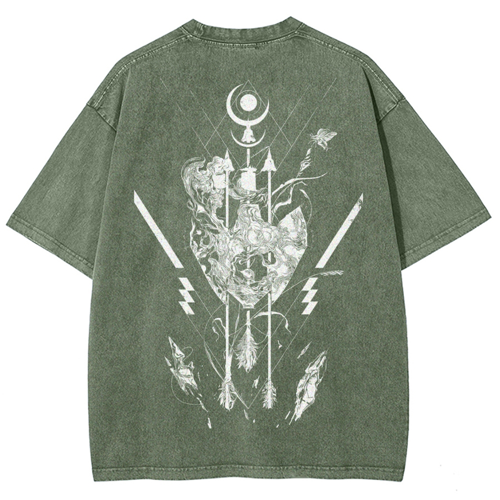Unisex Fit Washed T-Shirt 2606007042