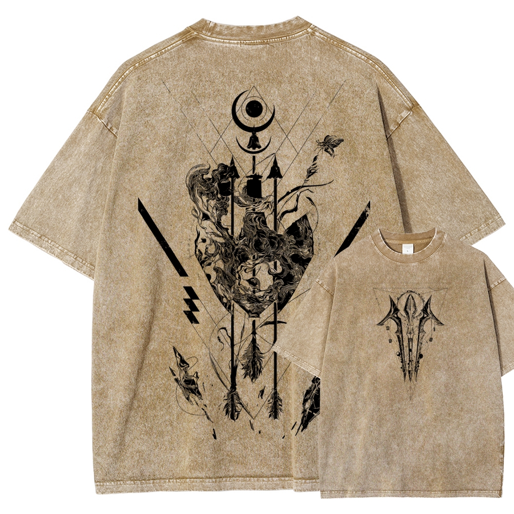 Unisex Fit Washed T-Shirt 2606007042
