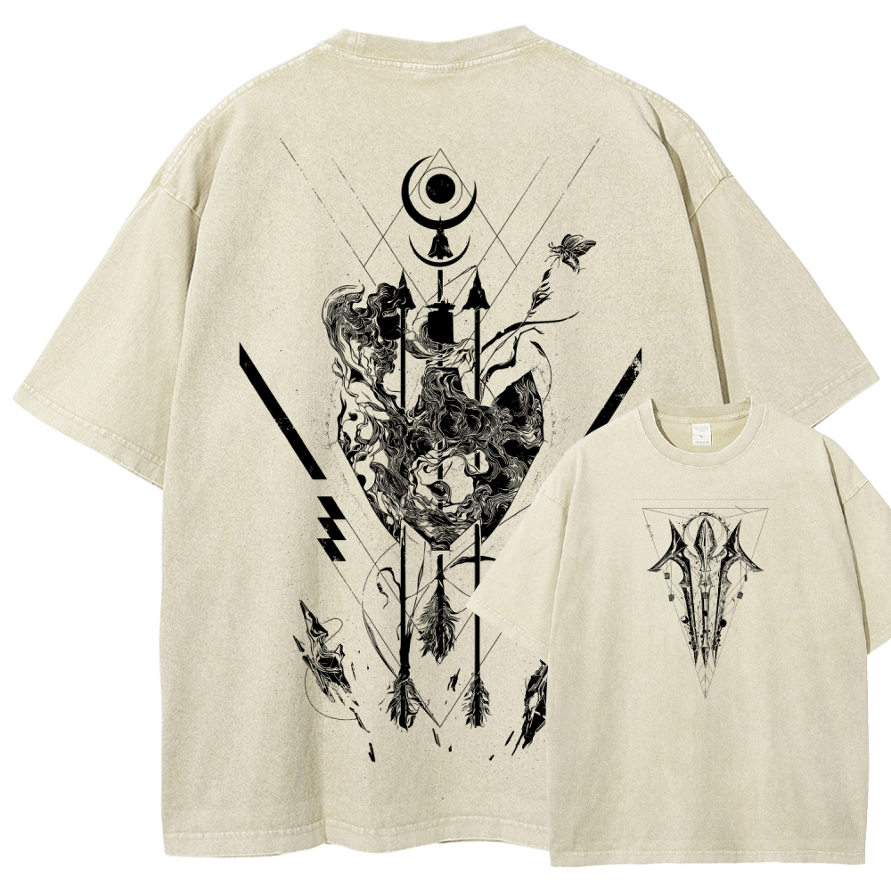Unisex Fit Washed T-Shirt 2606007042