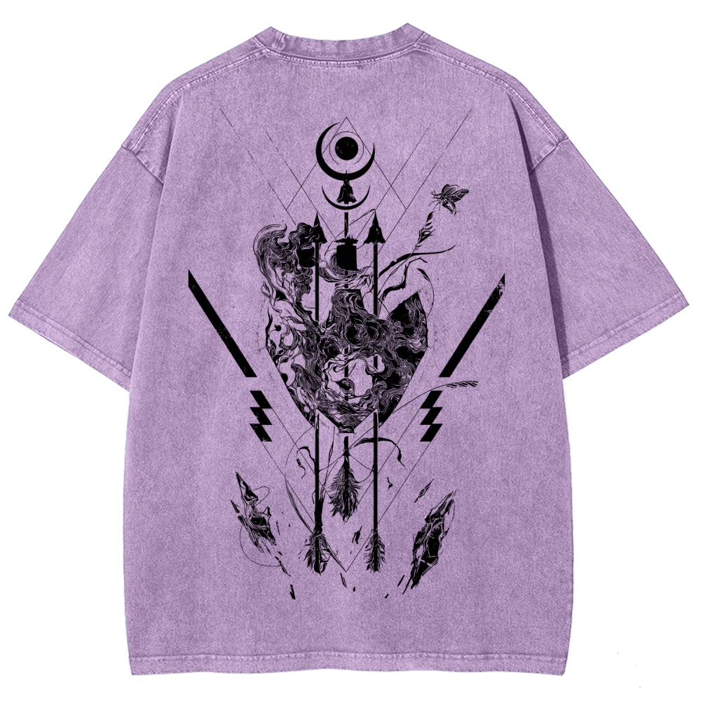 Unisex Fit Washed T-Shirt 2606007042