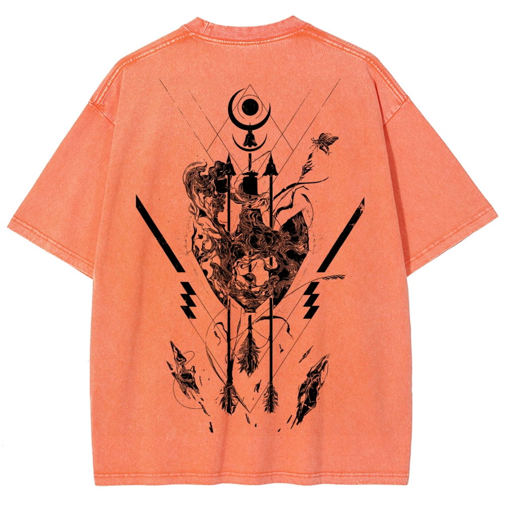 Unisex Fit Washed T-Shirt 2606007042