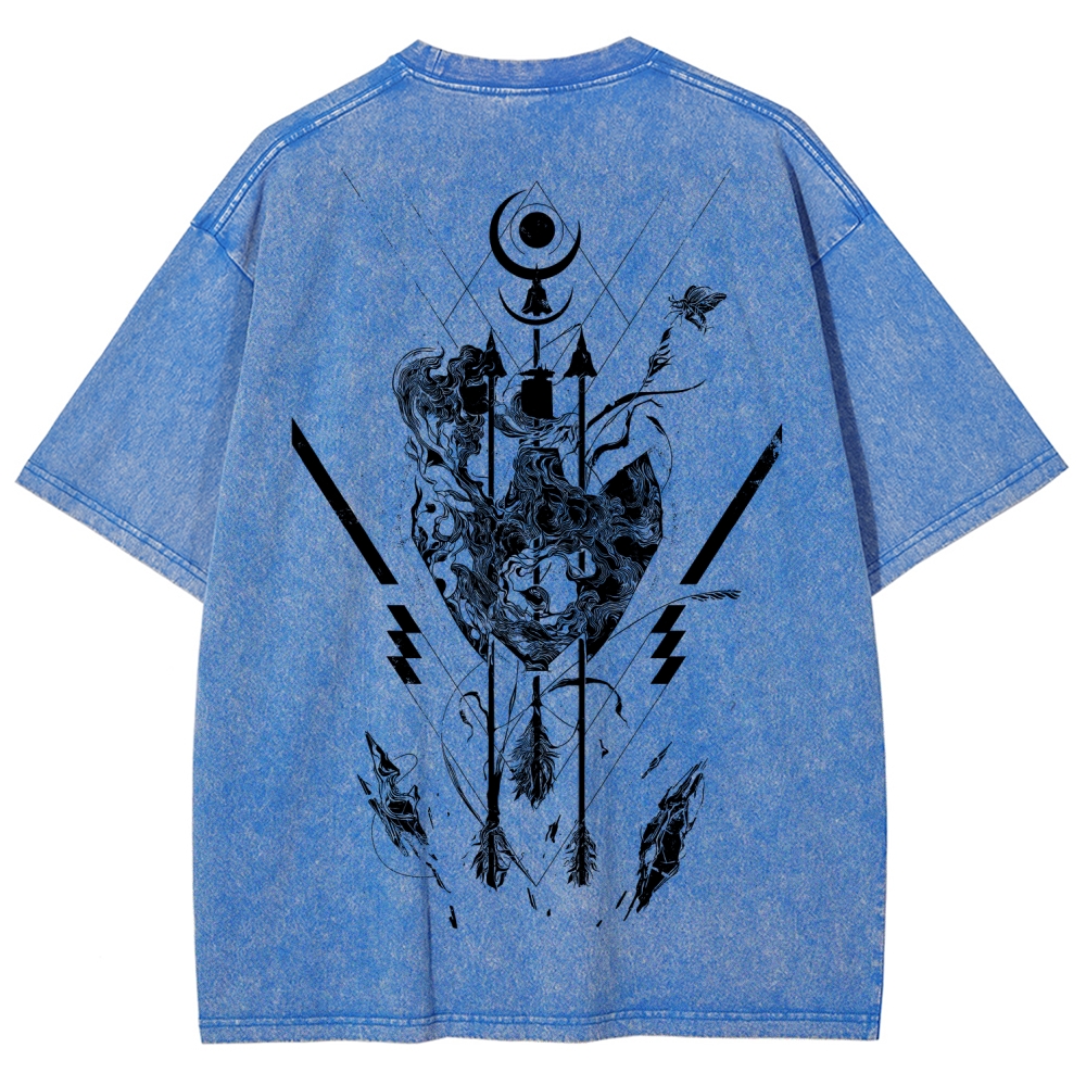 Unisex Fit Washed T-Shirt 2606007042