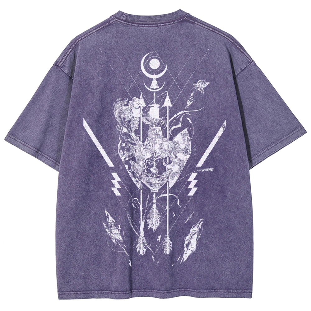 Unisex Fit Washed T-Shirt 2606007042