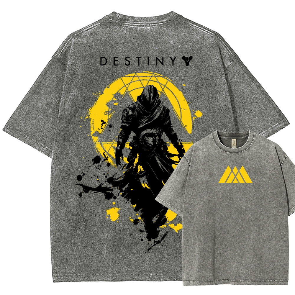Destiny Unisex Fit Washed T-Shirt 2606007747