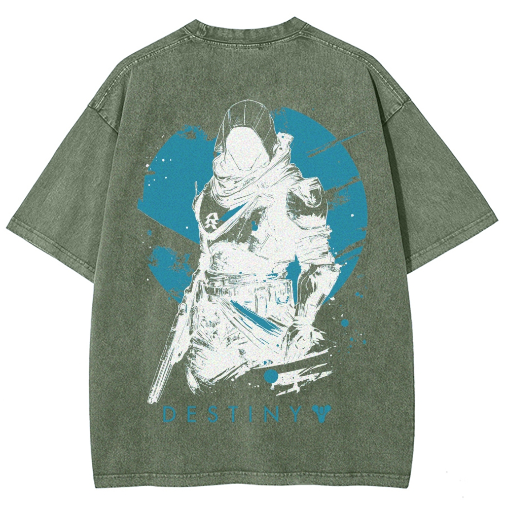 Destiny Unisex Fit Washed T-Shirt 2606007749