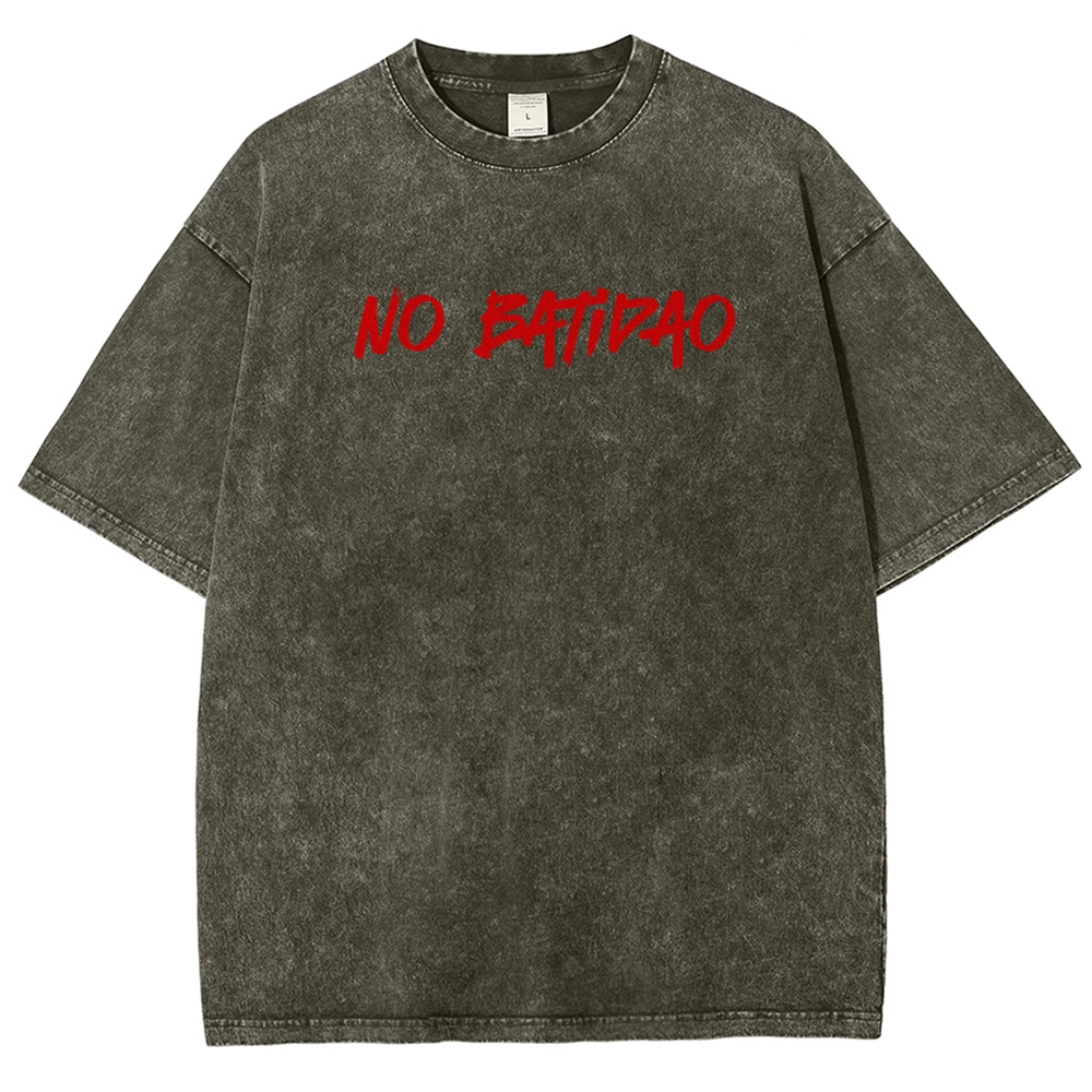 NO BATIDAO Unisex Fit Washed T-Shirt 2606007991