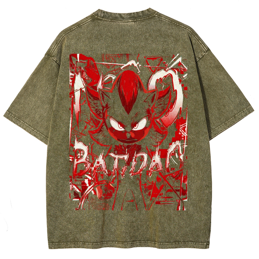 NO BATIDAO Unisex Fit Washed T-Shirt 2606007991