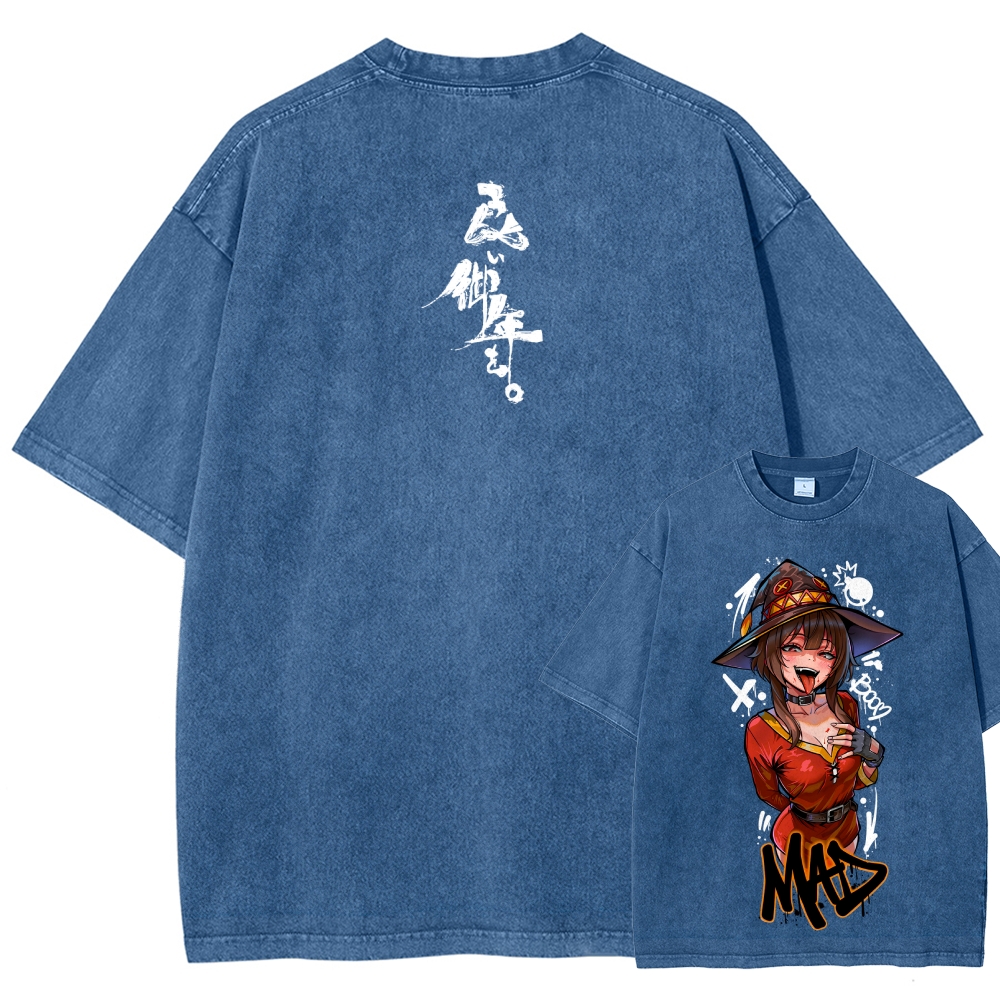 KonoSuba Unisex Fit Washed T-Shirt 2606010185