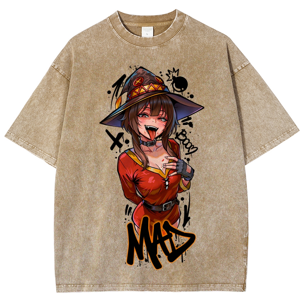 KonoSuba Unisex Fit Washed T-Shirt 2606010185