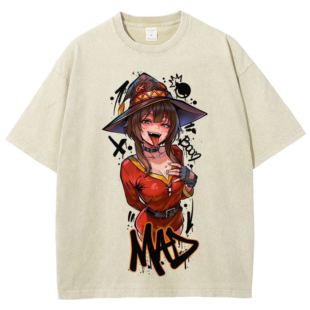 KonoSuba Unisex Fit Washed T-Shirt 2606010185