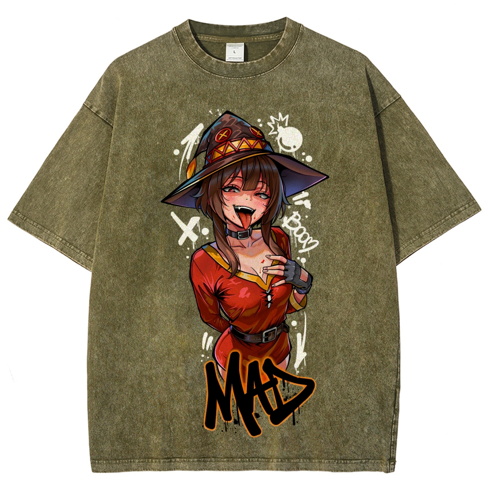 KonoSuba Unisex Fit Washed T-Shirt 2606010185