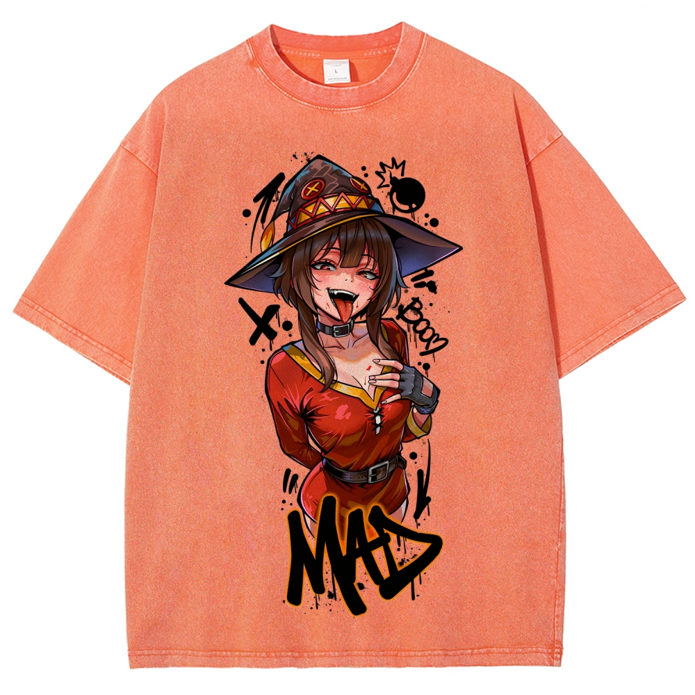 KonoSuba Unisex Fit Washed T-Shirt 2606010185