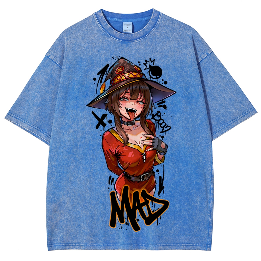KonoSuba Unisex Fit Washed T-Shirt 2606010185