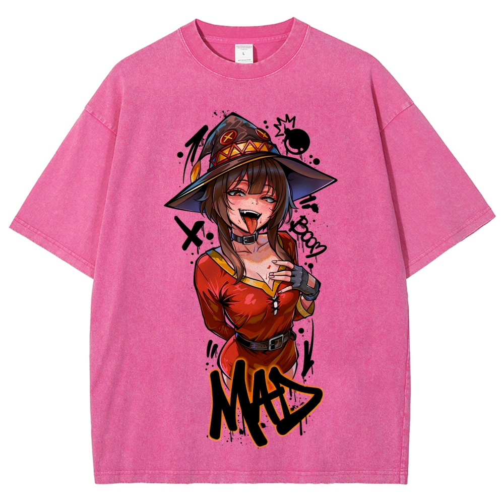 KonoSuba Unisex Fit Washed T-Shirt 2606010185