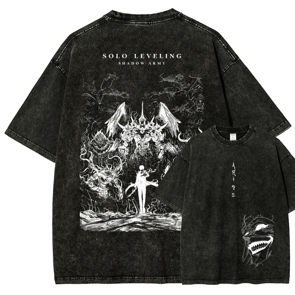 solo leveling Washed T-shirt 2607006344