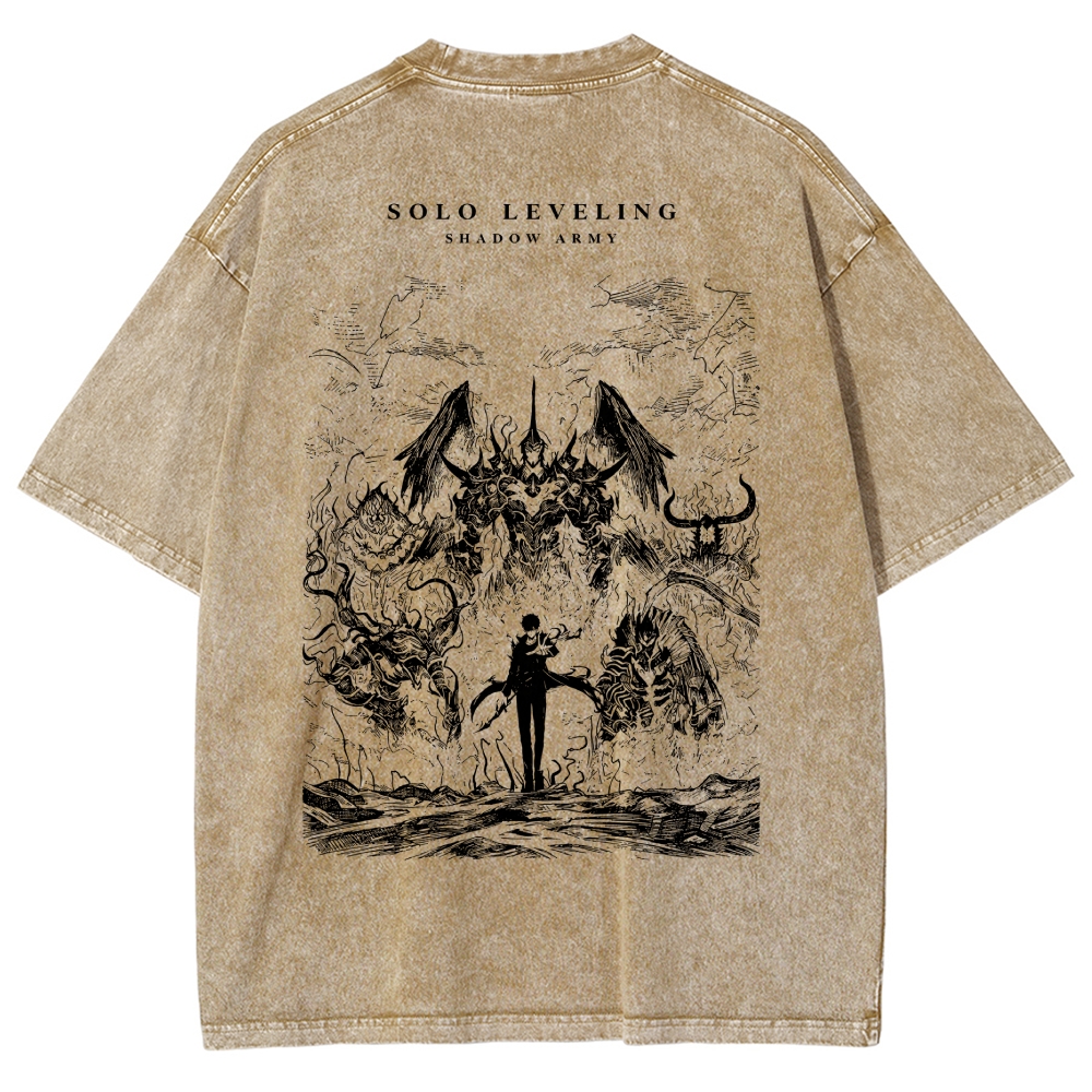 solo leveling Washed T-shirt 2607006344