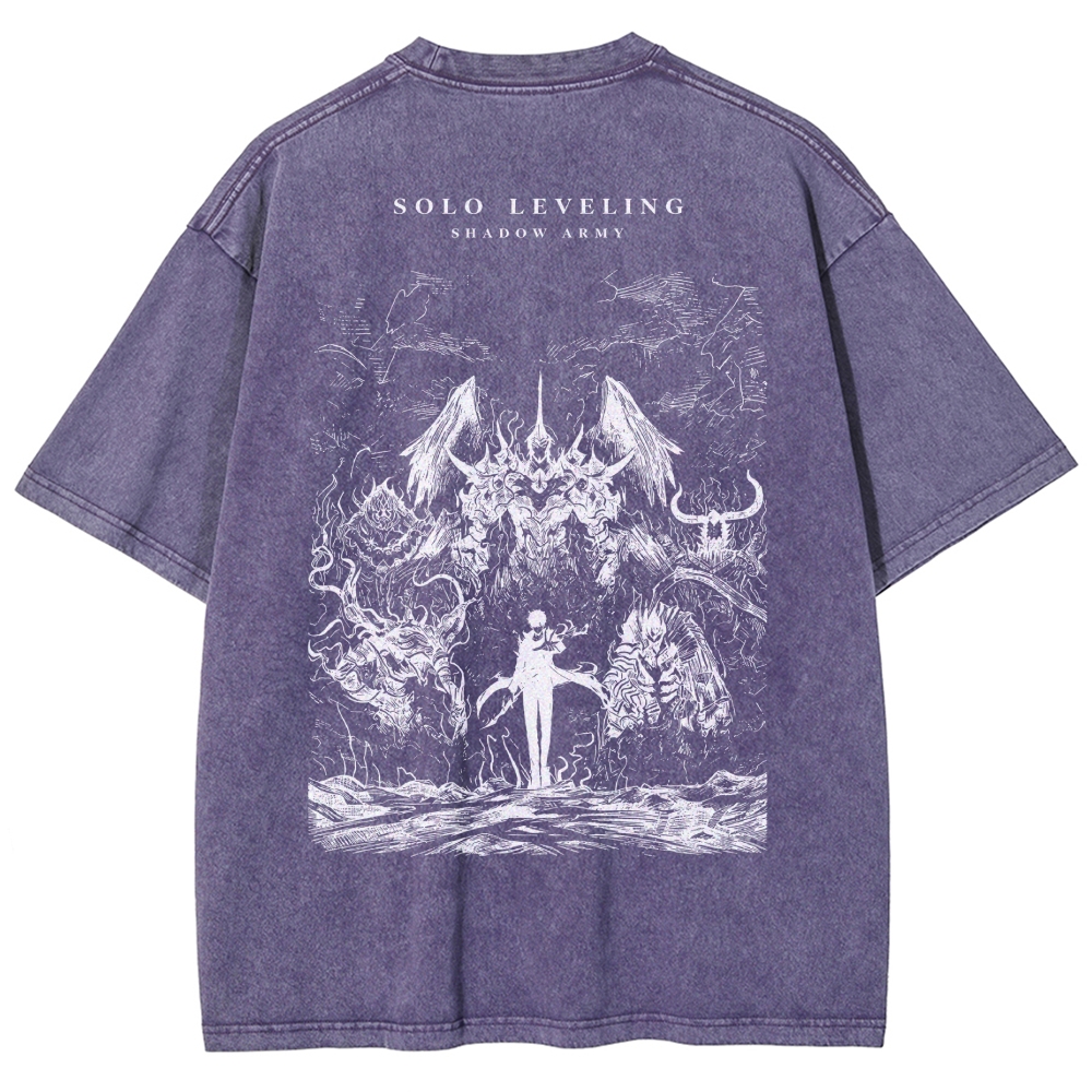 solo leveling Washed T-shirt 2607006344