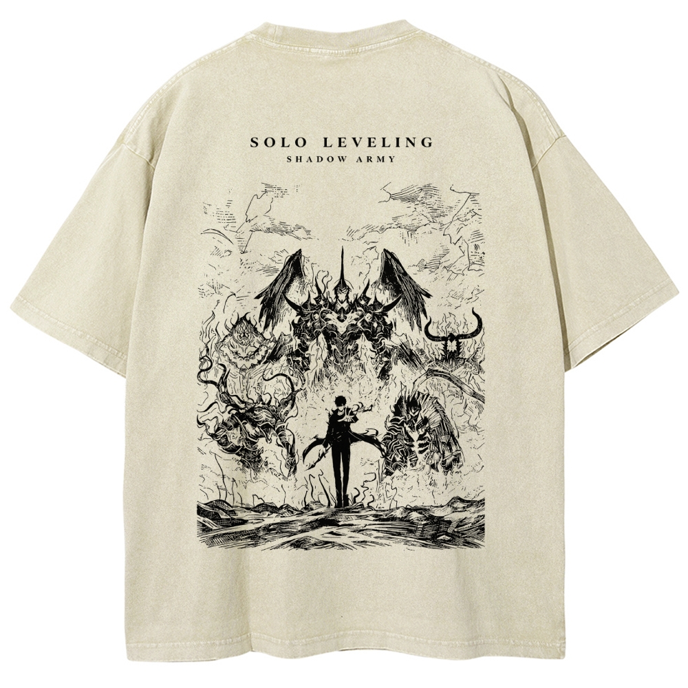 solo leveling Washed T-shirt 2607006344
