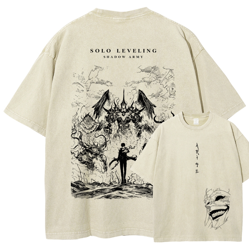 solo leveling Washed T-shirt 2607006344