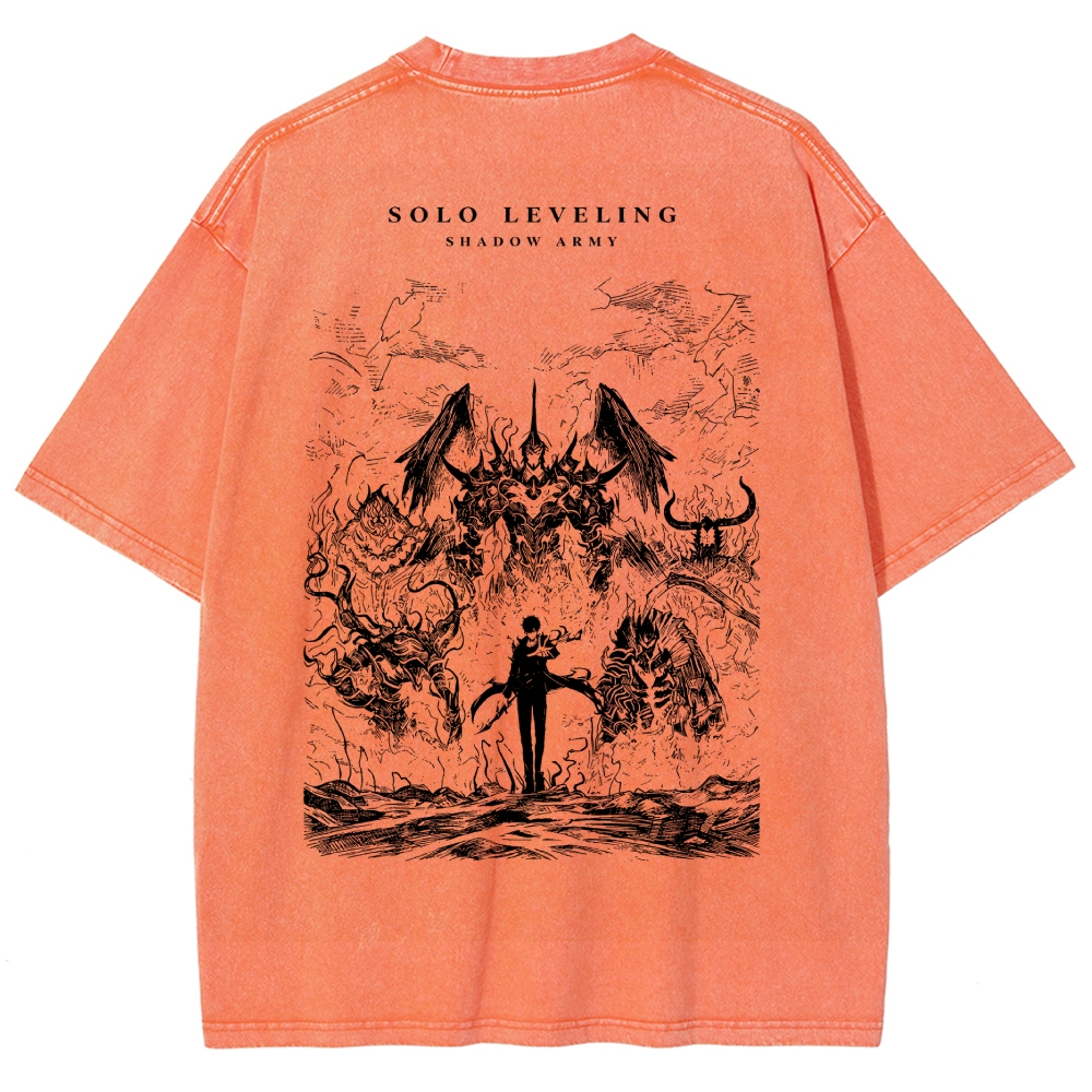 solo leveling Washed T-shirt 2607006344