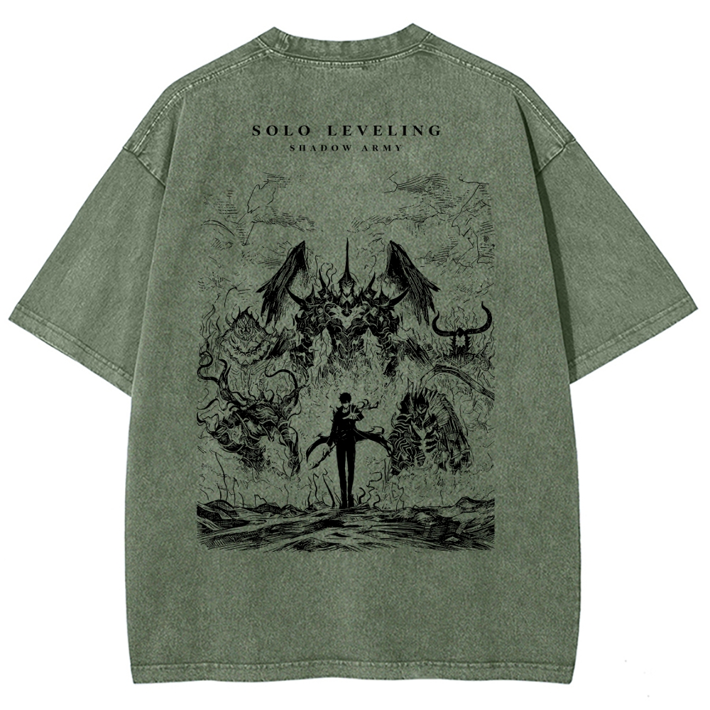solo leveling Washed T-shirt 2607006344