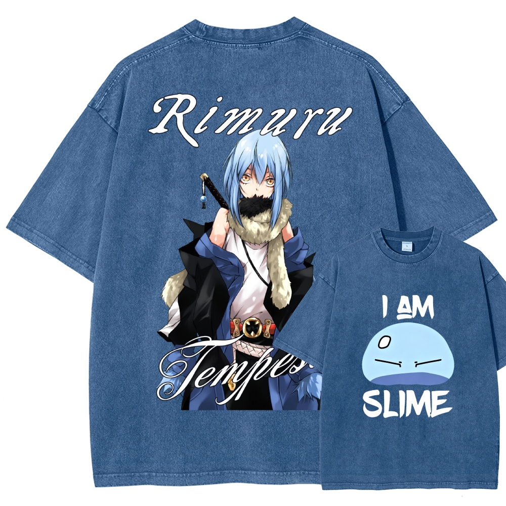 That Time I Got Reincarnated as a Slime Washed T-shirt 2607010718